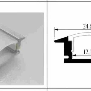3M LED RECESSED MOUNTED ALUMINIUM CHANNEL