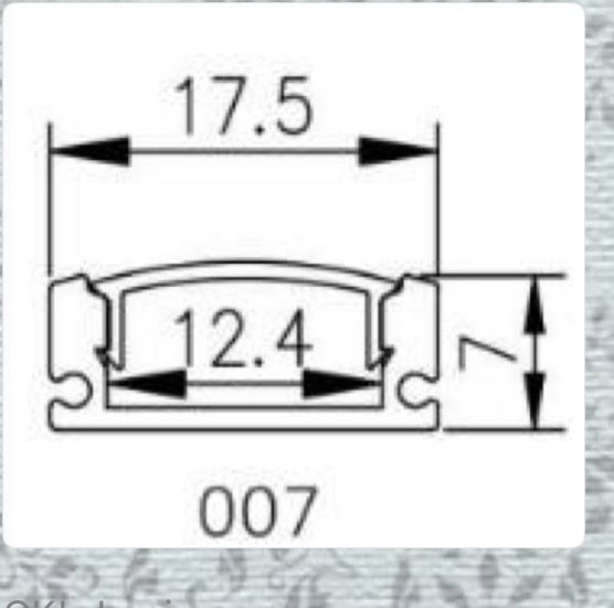 3M LED RECESSED MOUNTED ALUMINIUM CHANNEL