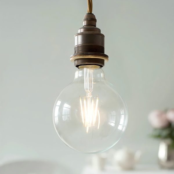 LED G125 8W E27 WARM WHITE CLEAR