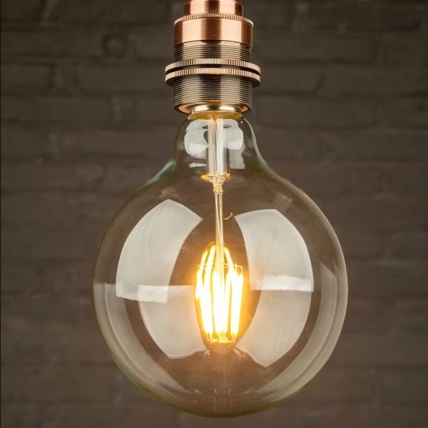 LED G125 8W E27 WARM WHITE CLEAR