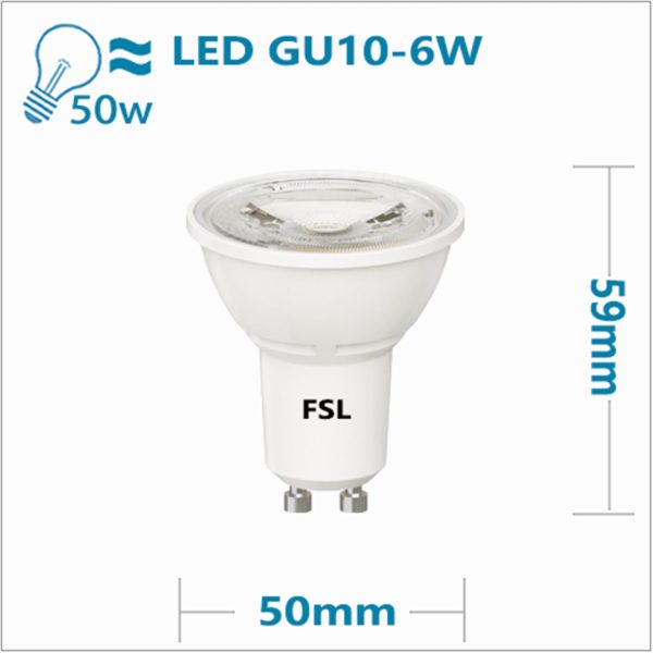 FSL GU10 LED BULB 6W – Not dimmable