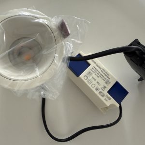 5W 3000k White LED COB Downlights